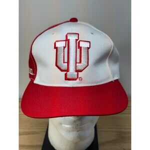 Vintage Indiana University IU Hoosiers‎ Sports Specialties Snapback Hat Big Red